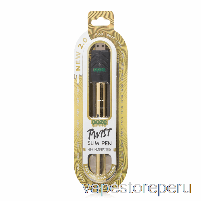 Vape Peru Rezuma Slim Twist Pen 2.0 Flex Temp Batería Lucky Gold